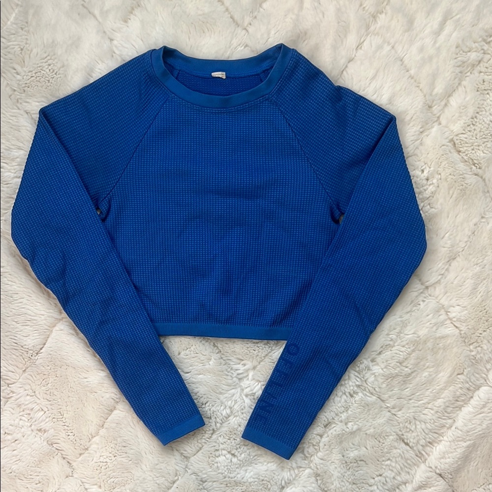 Blue Women's Cropped Top